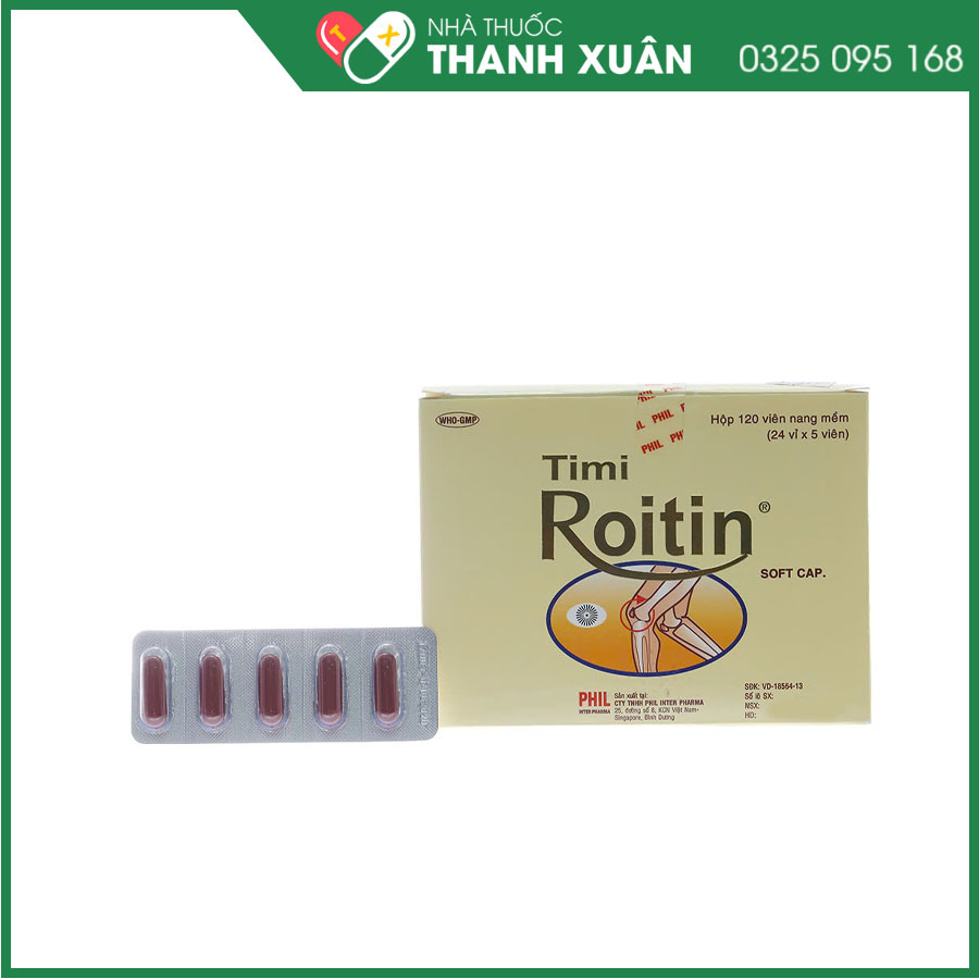 Timi Roitin bổ sung vitamin nhóm B giúp hỗ trợ các vấn đề về dây thần kinh